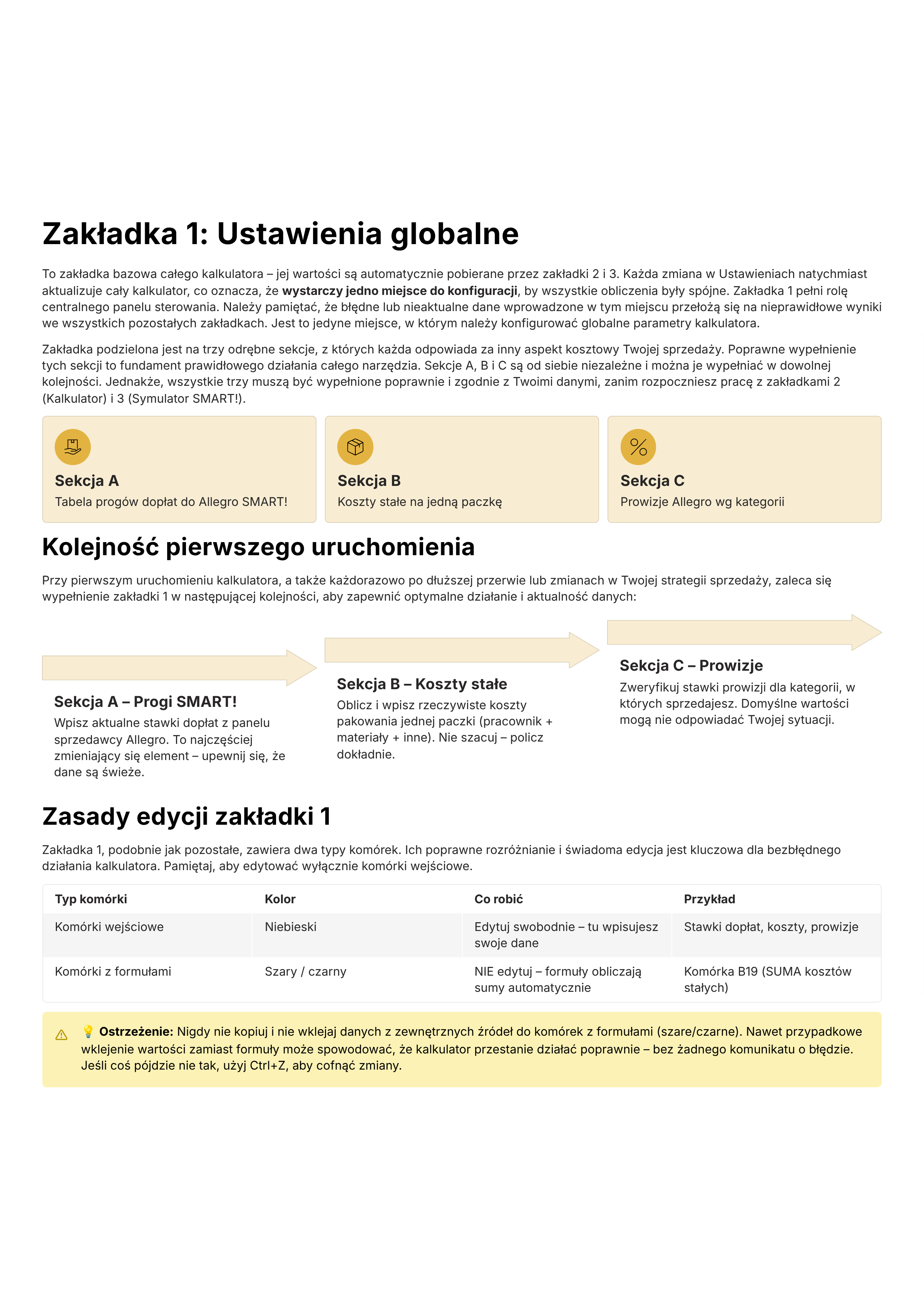 Podgląd instrukcji PDF — strona z checklistą wdrożeniową krok po kroku