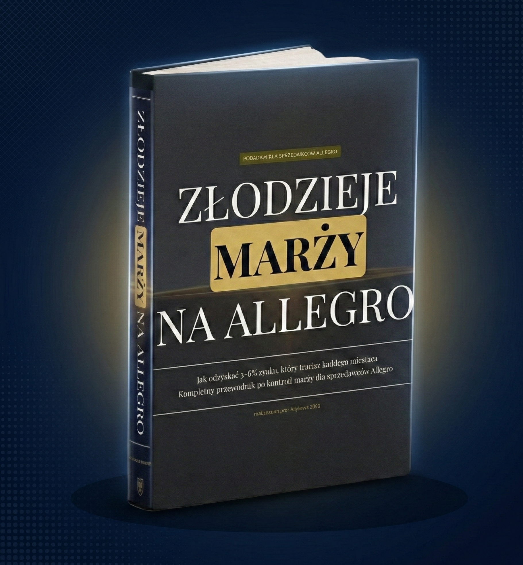 Podgląd środka e-booka Złodzieje Marży na Allegro — przykładowa strona z analizą kosztów