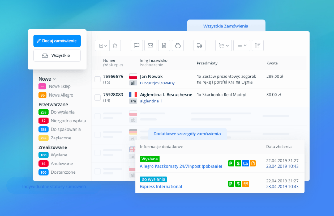 BaseLinker – własne źródła zamówień