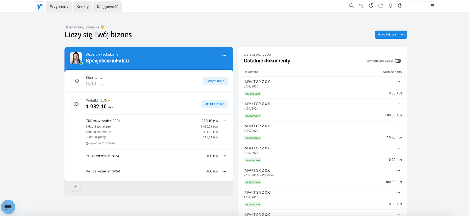 inFakt – platforma do fakturowania
