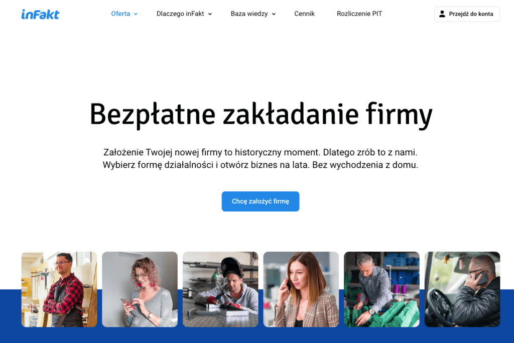 Zakładanie firmy z inFakt
